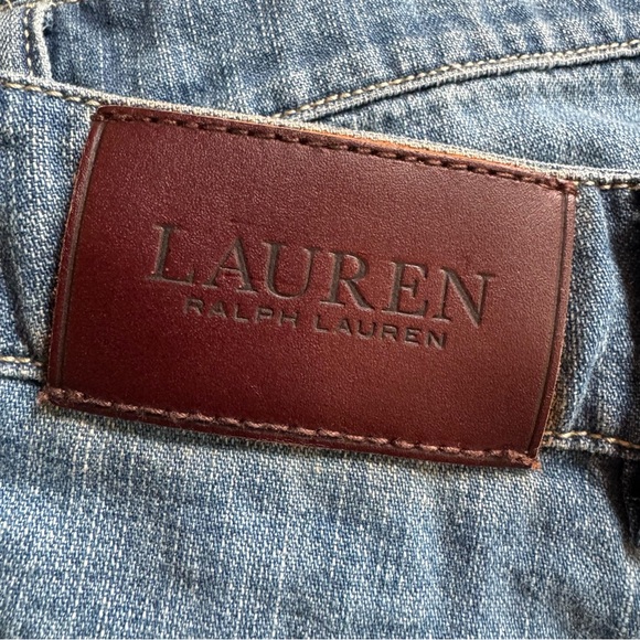 Vtg 90s LAUREN Ralph Lauren | Maxi Denim 5 Pocket Jean Skirt - Picture 4 of 5